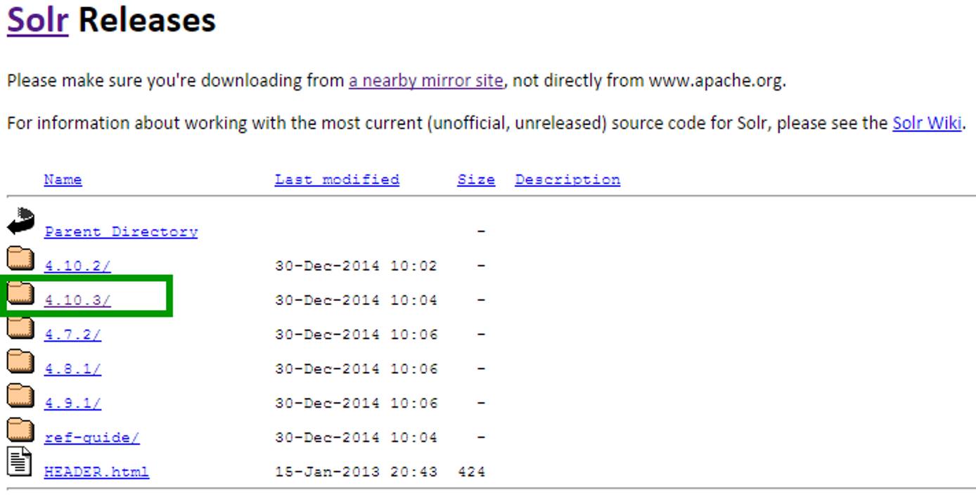 List of Solr releases List of Solr releases
